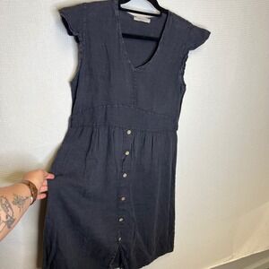 a line short black dress Black